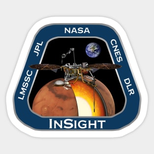 Mars InSight mission patch Sticker